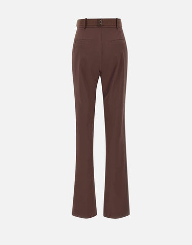 Pantaloni in tessuto tecnico bielastico con cintura PA17261E2 644 ELISABETTA FRANCHI 