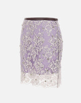 Gonna ricamata con strass BQ001 VIOLET JACQUES WEI 