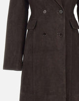 Cappotto lungo in pelle scamosciata 116503 1111 ROTATE BIRGER CHRISTENSEN 