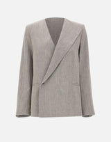 Blazer sartoriale asimmetrico "Suna" SUNA GREY LOULOU DE SAISON 