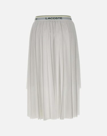 Gonna midi asimmetrica plissettata JF0641 001 LACOSTE 