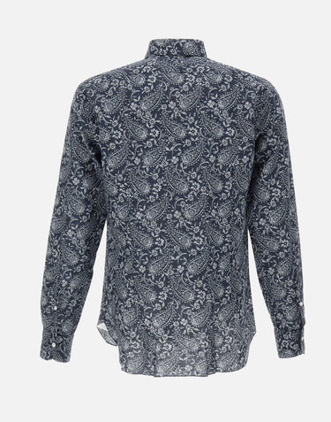 Camicia con stampa paisley LIU02P0154055U 0001 BARBA 
