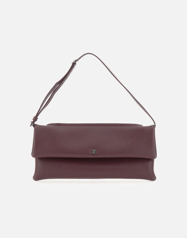 "Cuff leather clutch" 425GSA202CR0027 BURGUNDY COURREGES 