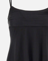 Top in raso con ruches e pizzo BX009 BLACK JACQUES WEI 