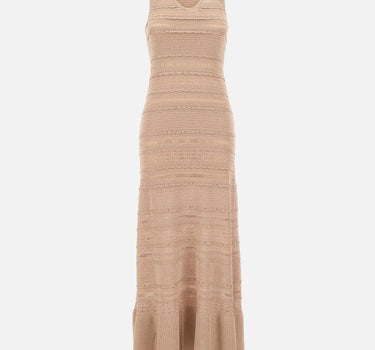 Abito lungo in maglia traforata CA6241MA06S A4389 LIU-JO 
