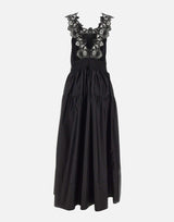 Abito in cotone con schiena scoperta W06050581 BLACK MAURIZIO MYKONOS 