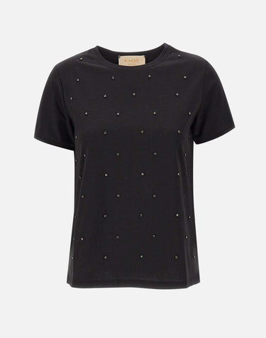 T-shirt con cristalli RIJDK002 0001 KAOS 