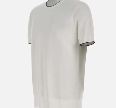 T-shirt in cotone e viscosa 100021 001 KANGRA 