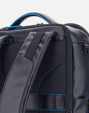 Zaino in pelle CA4818B2V BLU PIQUADRO 