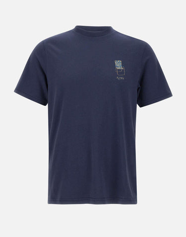 T-shirt  "Main man" in cotone TSPM 87CB AUTRY 