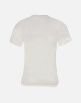 "Fitted Shrunken Logo"<BR/><BR/> 1424JTS005890A WHITE VICTORIA BECKHAM 
