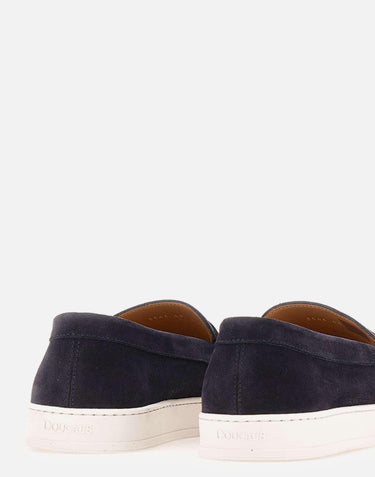 Mocassini in pelle scamosciata con suola in gomma DU3546STEVUY009 EB00 DOUCAL'S 