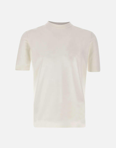 T-shirt in crepe di cotone TS0MC CR14R001 FILIPPO DE LAURENTIIS 