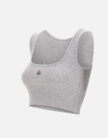 "Cropped rib vest" 1G010011 J009CP001 VIVIENNE WESTWOOD 