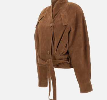 Giacca bomber in pelle scamosciata 115714 249 ROTATE BIRGER CHRISTENSEN 