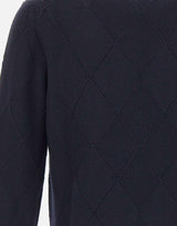 Maglia in lana con texture a rombi 411301 041 KANGRA 