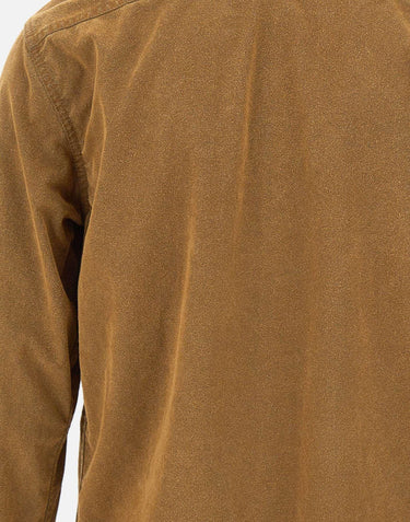 Camicia in chambray floccato con pelle riciclata S6AAEC1D009 10236 ASPESI 