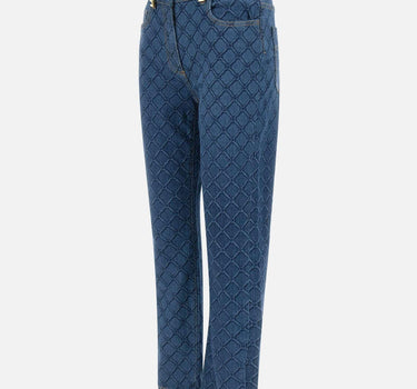Jeans con losanghe all-over PJ95N51E2 139 ELISABETTA FRANCHI 