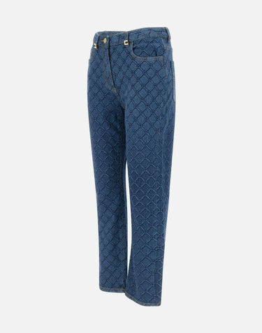 Jeans con losanghe all-over PJ95N51E2 139 ELISABETTA FRANCHI 