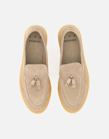Mocassini in suede con nappine CPH169M SAN COPENHAGEN STUDIOS 