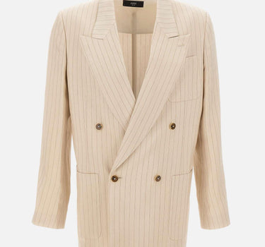 Blazer doppiopetto a righe AMTITT1027 271 AMIRI 
