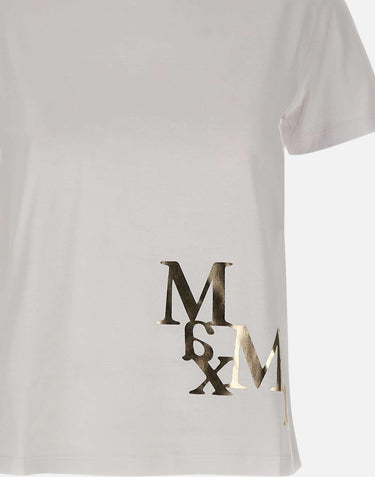 T-shirt in cotone con logo 2619971033600 007 'S MAX MARA 