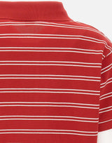 Polo a righe con logo TO085710326RE33 RUBY SPORTY & RICH 