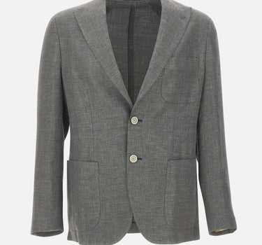 Blazer in misto lino, lana e seta M75GIAK03 TES0K02422N ELEVENTY 
