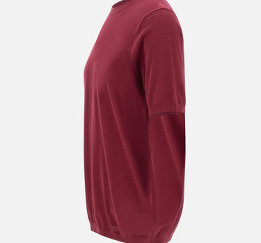 Maglia a maniche corte in misto seta e cotone 300421 375 KANGRA 