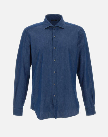 Camicia Regular in Denim NCMA150115LMJP U207 FAY 