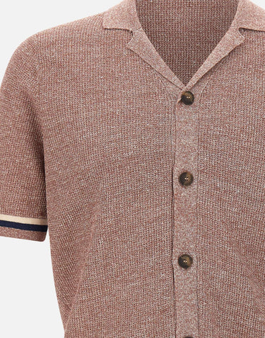 Camicia in maglia di lino e cotone 57194 18671168 GRAN SASSO 