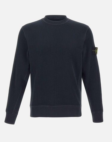 Felpa in cotone biologico a nido d'ape 6100056S0044 V0020 STONE ISLAND 