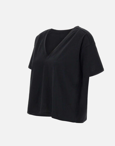 T-shirt  "Faa" in cotone Supima FAAA BLACK LOULOU DE SAISON 