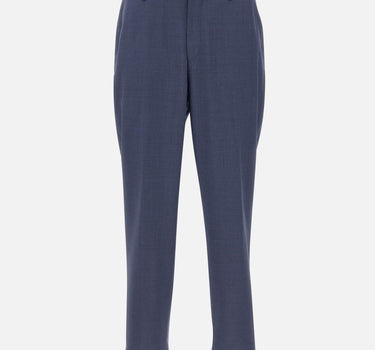 Pantaloni dal fit affusolato in lana vergine 50561986 466 BOSS 