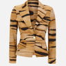 Giacca in drill con stampa tigre GI23762E2 470 ELISABETTA FRANCHI 