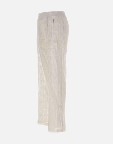 Pantaloni con pizzo firebird KE3455 WHITE ADIDAS 