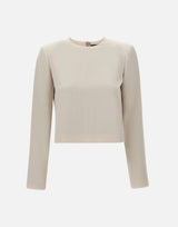 Blusa in crepe N1109510 B13 THEORY 