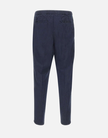 Pantaloni in misto lino con coulisse 26PG1649 037 PERFECTION 