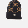 Berretto in monogram jacquard 2F5005M0300 09N37 LIU-JO 