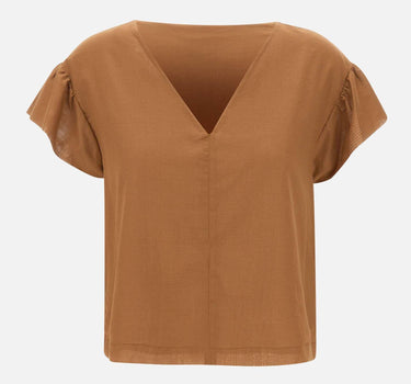 Blusa in mussola di cotone RP1OR003 6012 KAOS 