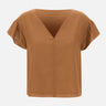 Blusa in mussola di cotone RP1OR003 6012 KAOS 