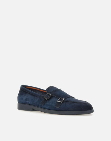 Mocassini  "Pura" in pelle scamosciata MGAR19006OOTSEAA U60 SANTONI 