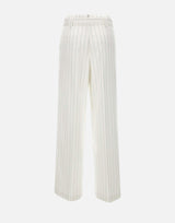 Pantaloni gessati a vita alta CA5236T1969 MM26E LIU-JO 