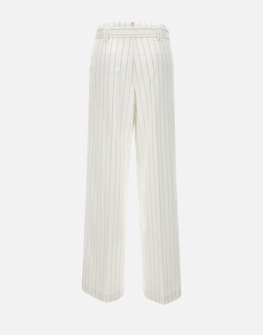 Pantaloni gessati a vita alta CA5236T1969 MM26E LIU-JO 