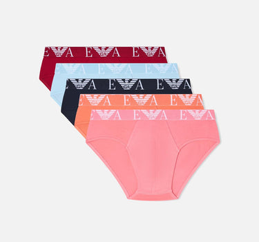 Set cinque slip in cotone stretch EM003792 AF19898M5081 EMPORIO ARMANI 
