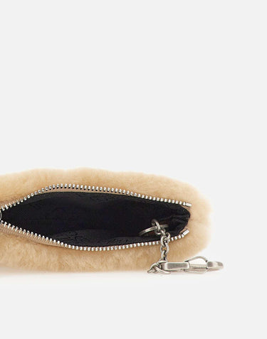 "Shearing zipper wallet" FF011711 BEIGE MARGESHERWOOD 