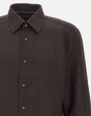 Camicia in lino "L Hays" 50541109 203 BOSS 