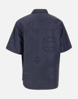 Camicia a maniche corte con monogramma MSS26SH277 01 CASABLANCA 