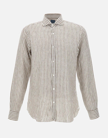 Camicia  in  lino LFU02P0147066U 0006 BARBA 