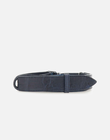 Cintura "Nobuckle Cocco Cosa suede" NB0031 BLU ORCIANI 